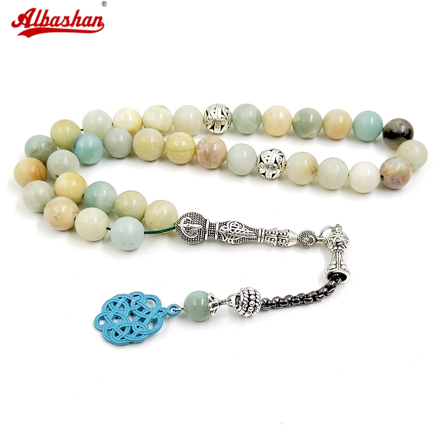 Men Accessories Amazon - หินธรรมชาติจากอเมซอน, ทัสบีร์, ลูกประคำมุสลิม, 33/45/51/66/99/100 เม็ด, เครื่องประดับแฟชั่นแบบอาหรับ,