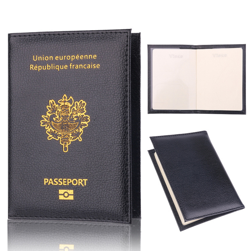 Quality Men'S Accessories - ผู้หญิงผู้ชายเดินทาง PU ผู้ถือหนังสือเดินทางกรณีป้องกัน Multi-Function ID Bank