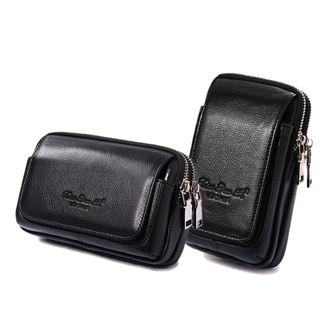 Men Accessories Box - ผู้ชายหนังเอว Fanny Pack กระเป๋าเข็มขัดกระเป๋าบุหรี่ ID ผู้ถือบัตรกระเป๋ากระเป๋า