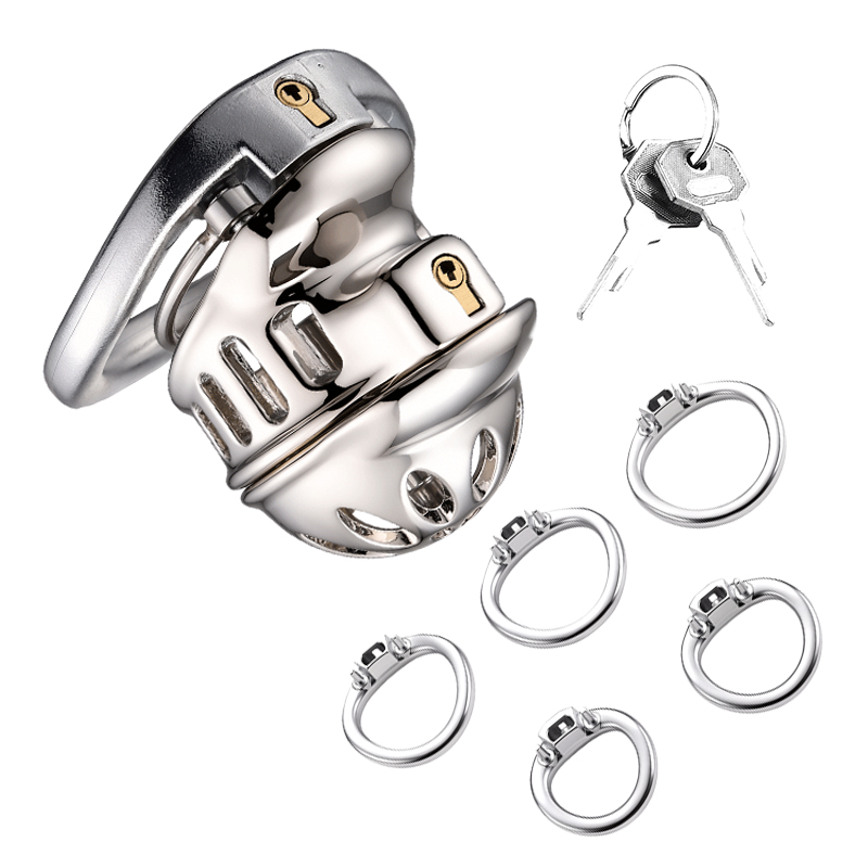 Young Men'S Accessories - กรงพรหมจรรย์ชายพร้อมกุญแจและวงแหวนปรับขนาดได้ อุปกรณ์พรหมจรรย์น้ำหนักเบาสำหรับผู้ชาย อุปกรณ์ BDSM