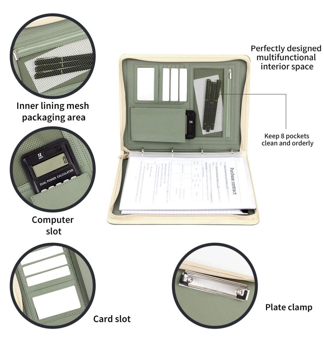 ใหม่ A4 ซิป Padfolio โฟลเดอร์  - Men Accessories Box บทวิจารณ์และราคา