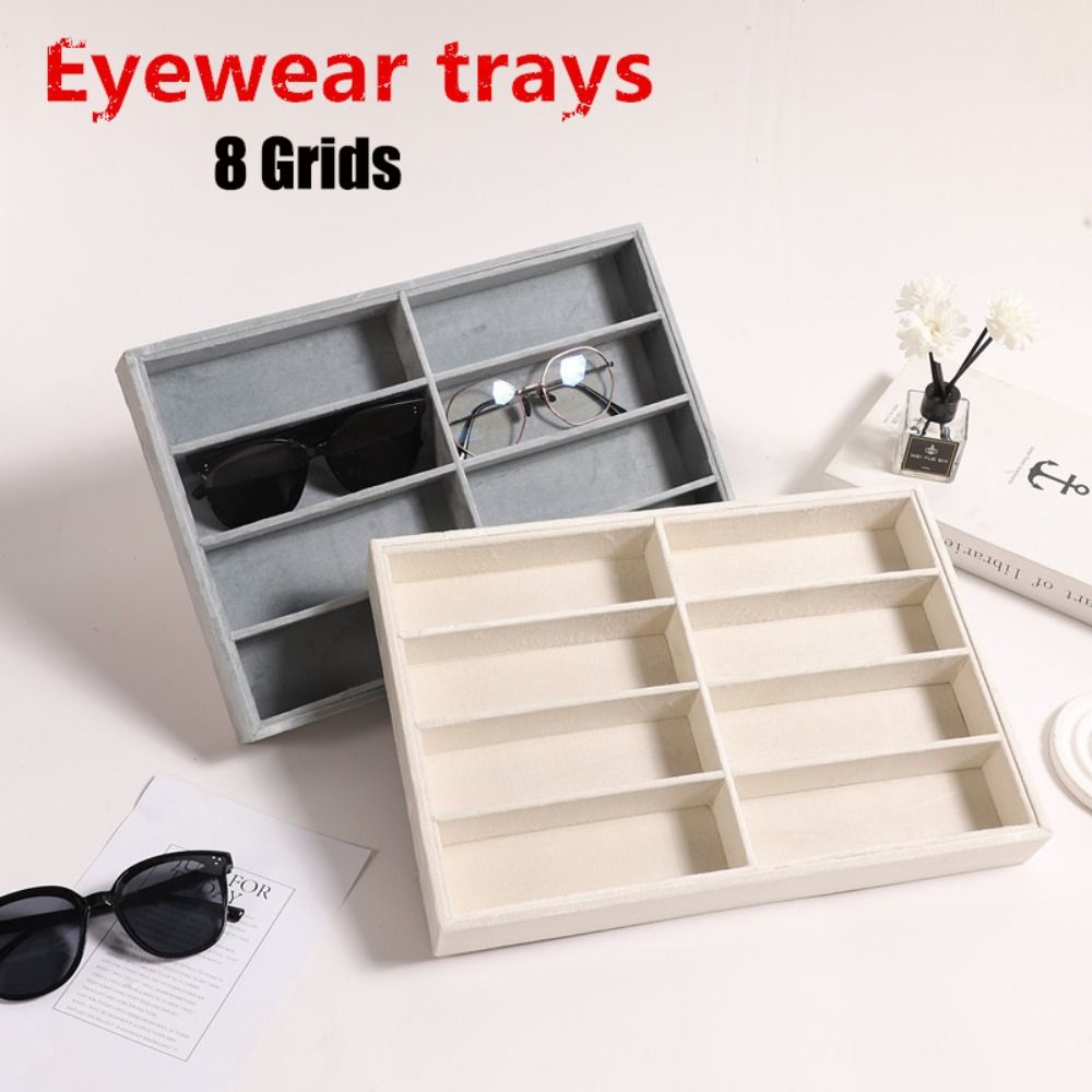 กล่องเก็บแว่นตาสีเบจ-เทา แบบซ้ - Men'S Accessories Organizer Tray บทวิจารณ์และราคา