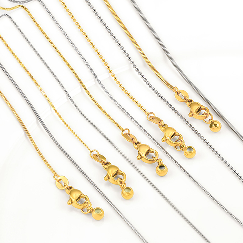 สร้อยคอไทเทเนียมสตีลแบบปรับได้ - Men Accessories Chain บทวิจารณ์และราคา
