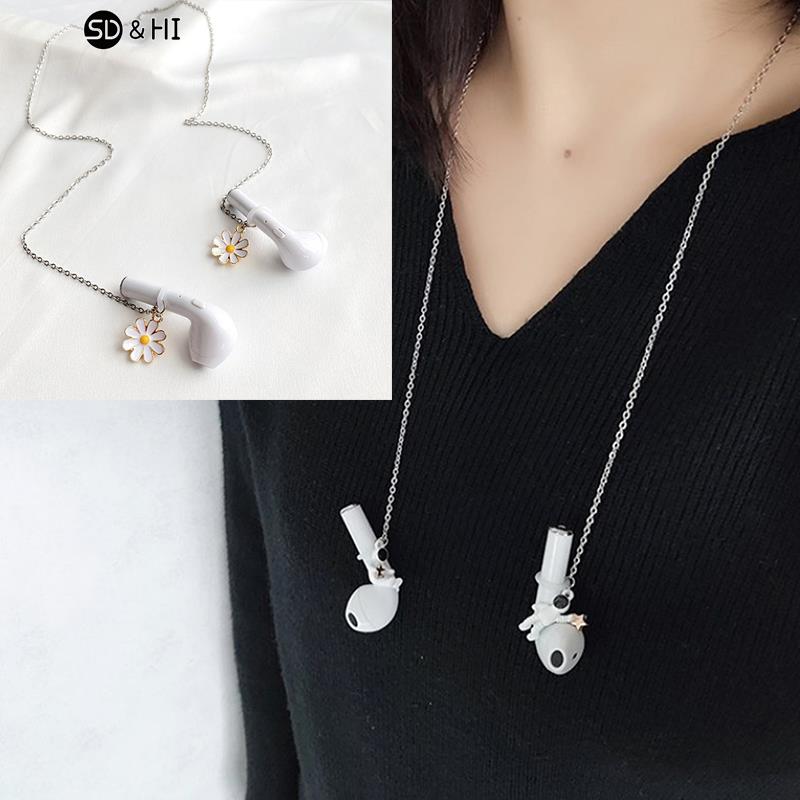 สร้อยคอหูฟังไร้สายแฟชั่นป้องกั - Men Accessories Chain บทวิจารณ์และราคา