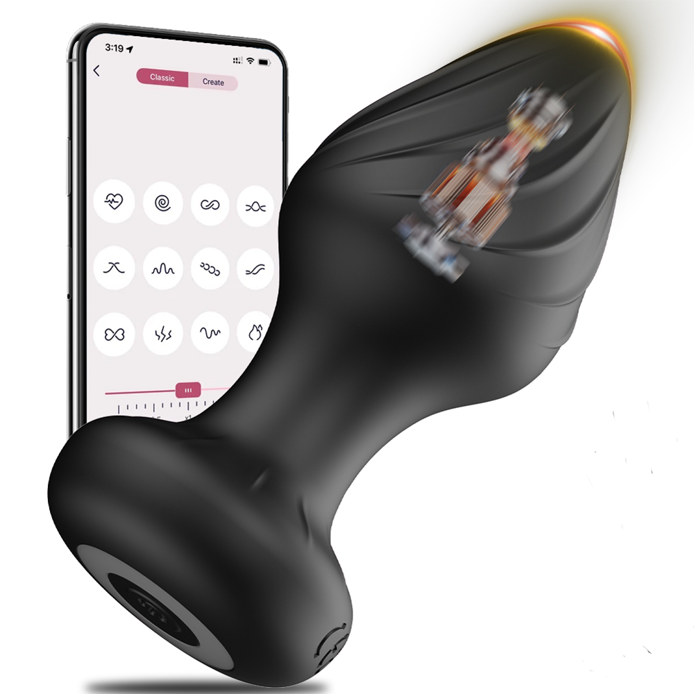 เครื่องสั่นแบบเสียบก้นควบคุมผ่ - Men Accessories App บทวิจารณ์และราคา