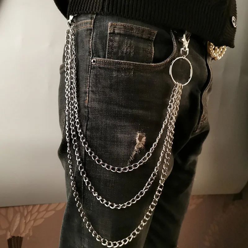 เข็มขัดโลหะแบบโซ่สไตล์พังก์ พร - Men Accessories Chain บทวิจารณ์และราคา