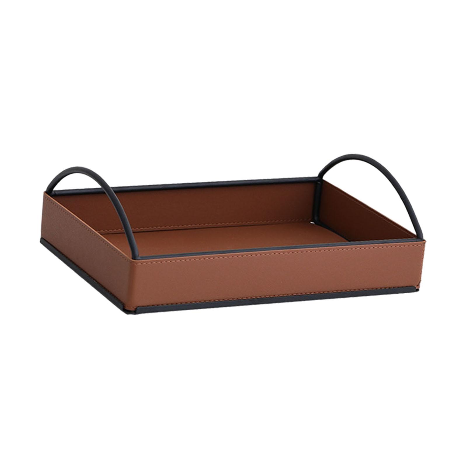 ถาดใส่ของอเนกประสงค์หนัง PU ทั - Men'S Accessories Organizer Tray บทวิจารณ์และราคา
