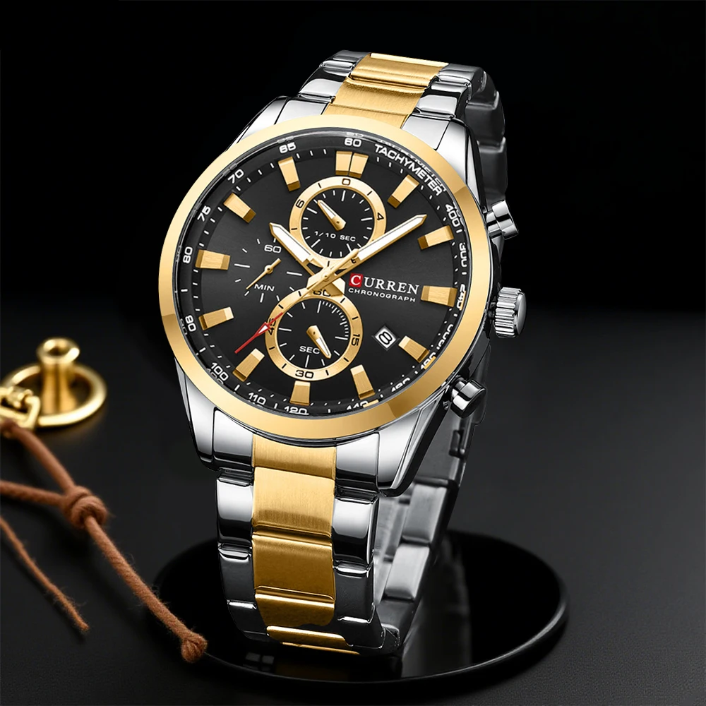 CURREN ลำลองควอตซ์โครโนสปอร์ตน - Men Accessories Jewellery บทวิจารณ์และราคา