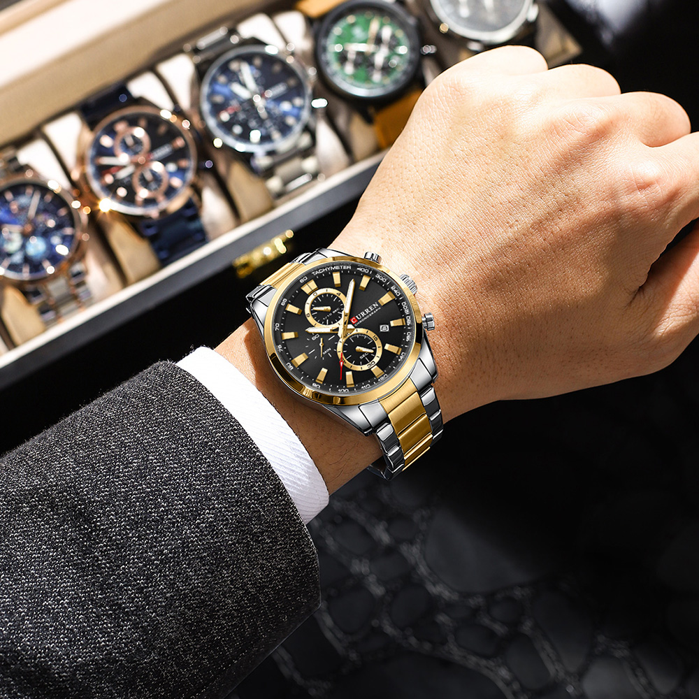 CURREN ลำลองควอตซ์โครโนสปอร์ตน - Men Accessories Jewellery บทวิจารณ์และราคา