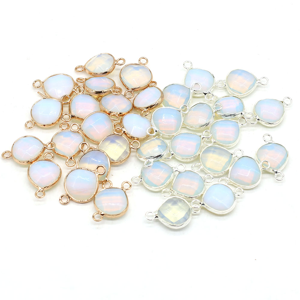 2pcs หินธรรมชาติตัวเชื่อมต่อไข - Men Accessories Jewellery บทวิจารณ์และราคา