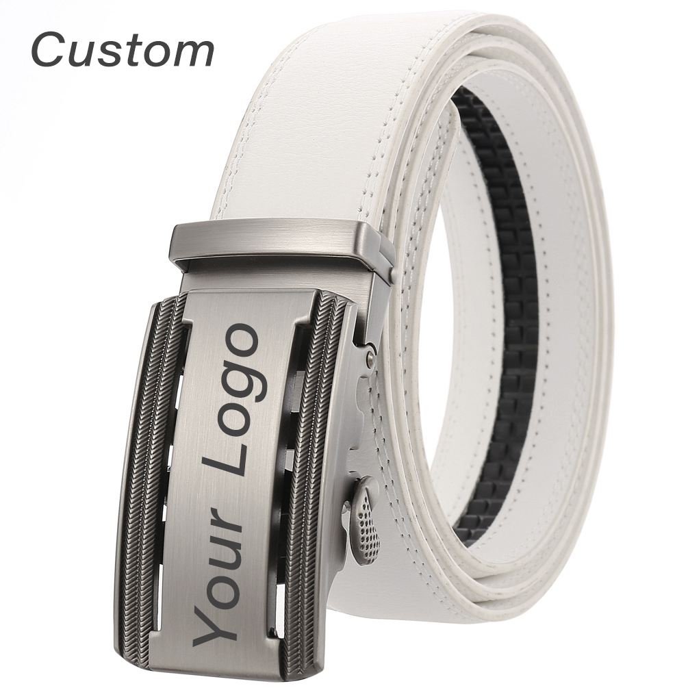 เข็มขัดหนังสีขาวสำหรับบุรุษมีส - Men Accessories Logo บทวิจารณ์และราคา