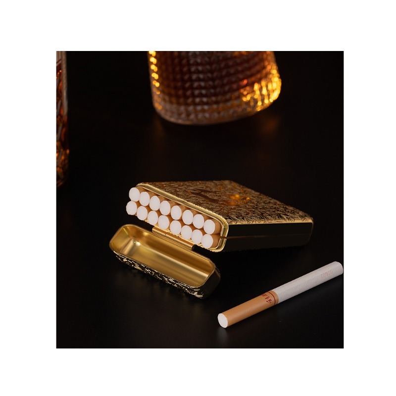 กล่องใส่บุหรี่โลหะแกะสลักสไตล์ - Men'S Accessories บทวิจารณ์และราคา