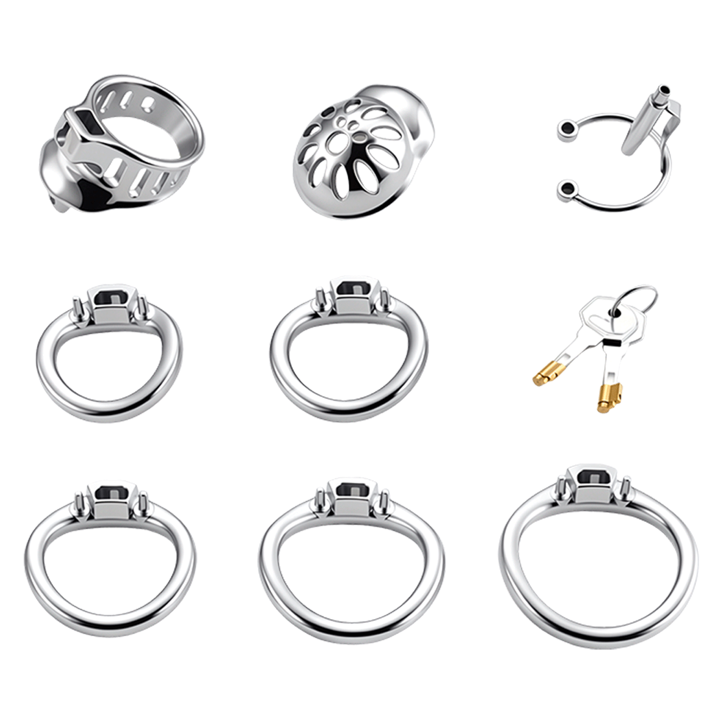 กรงพรหมจรรย์ชายพร้อมกุญแจและวง - Young Men'S Accessories บทวิจารณ์และราคา
