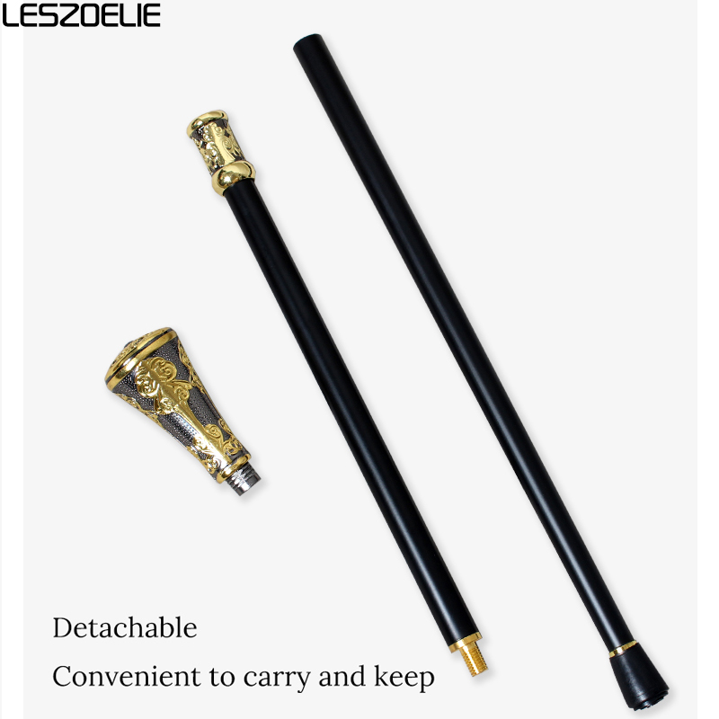 ไม้เท้าทรงตรงสีทองและดำสุดหรู  - Quality Men'S Accessories บทวิจารณ์และราคา