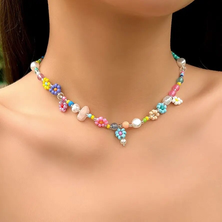 Boho สร้อยคอโชคเกอร์เม็ดไข่มุก - Men Accessories Aesthetic บทวิจารณ์และราคา