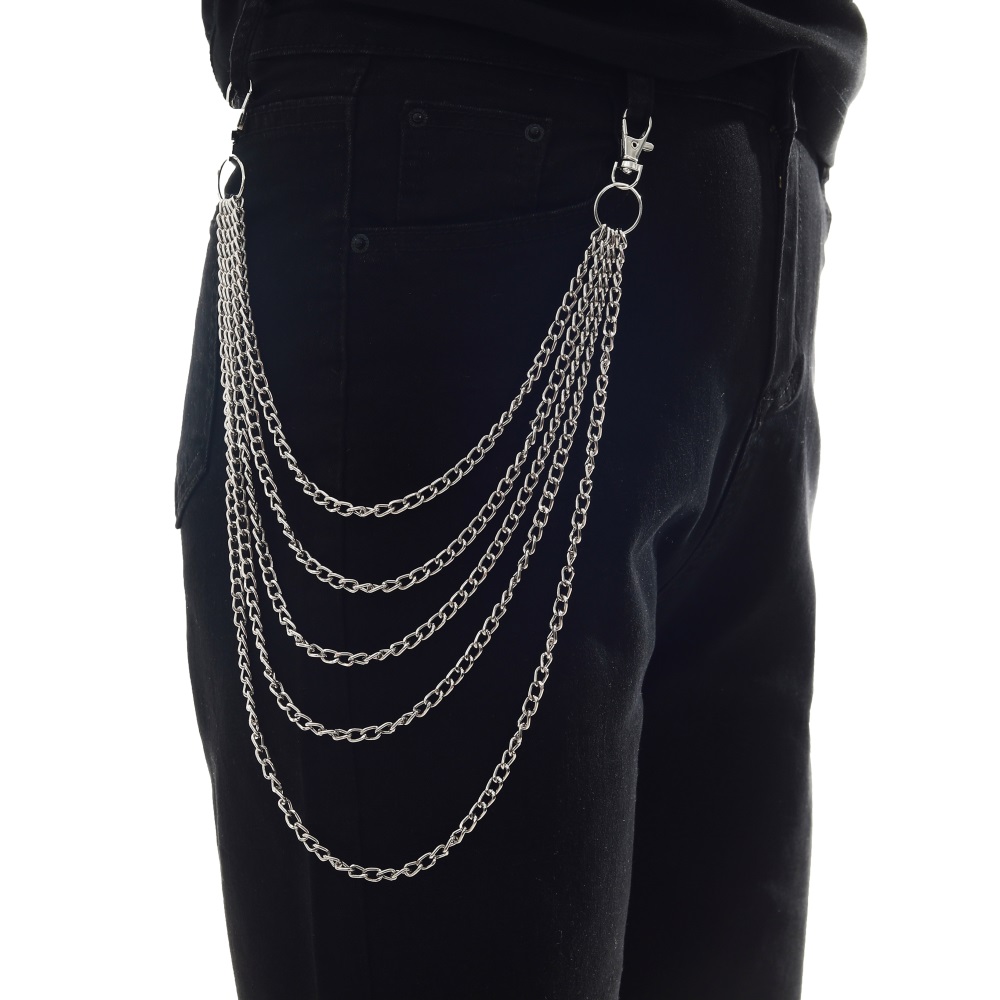 Punk Chain บนกางเกงยีนส์กางเกง - Men Accessories Aesthetic บทวิจารณ์และราคา