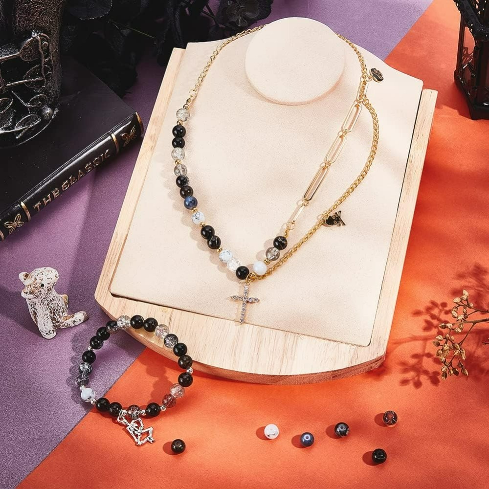 300 ชิ้น 8 มิลลิเมตรลูกปัดแก้ว - Men Accessories Jewellery บทวิจารณ์และราคา