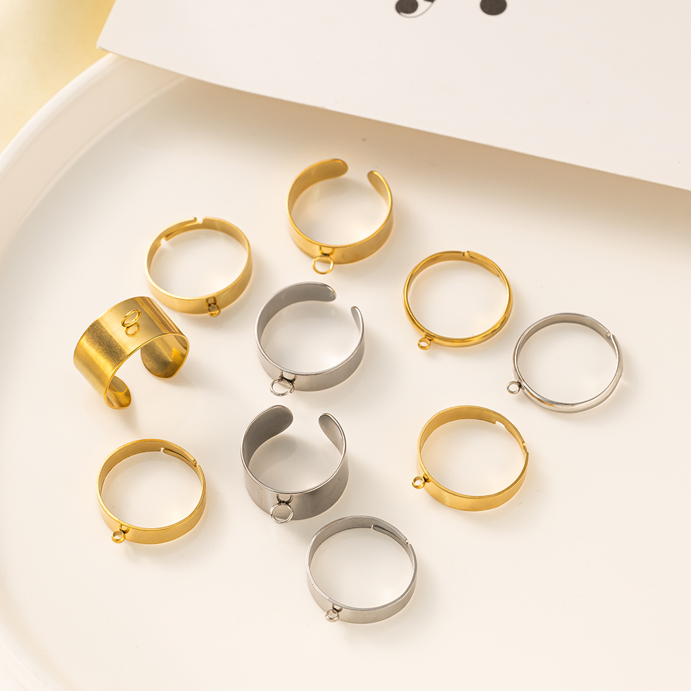 5 ชิ้น/ล็อตสแตนเลสสตีลสีเปิดแห - Men Accessories Jewellery บทวิจารณ์และราคา