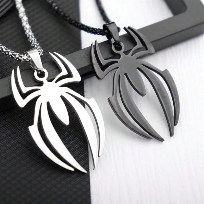 สร้อยคอรูปแมงมุมสไตล์โกธิค จี้ - Men Accessories Chain บทวิจารณ์และราคา