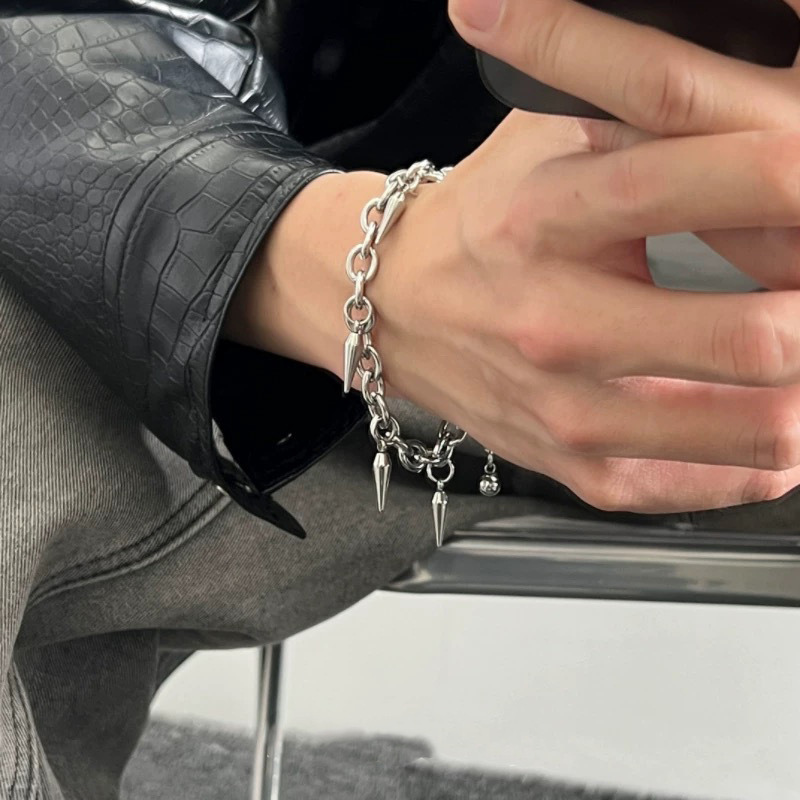 สร้อยข้อมือสแตนเลสใหม่ปี 2025  - Young Men'S Accessories บทวิจารณ์และราคา