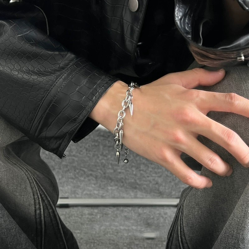 สร้อยข้อมือสแตนเลสใหม่ปี 2025  - Young Men'S Accessories บทวิจารณ์และราคา