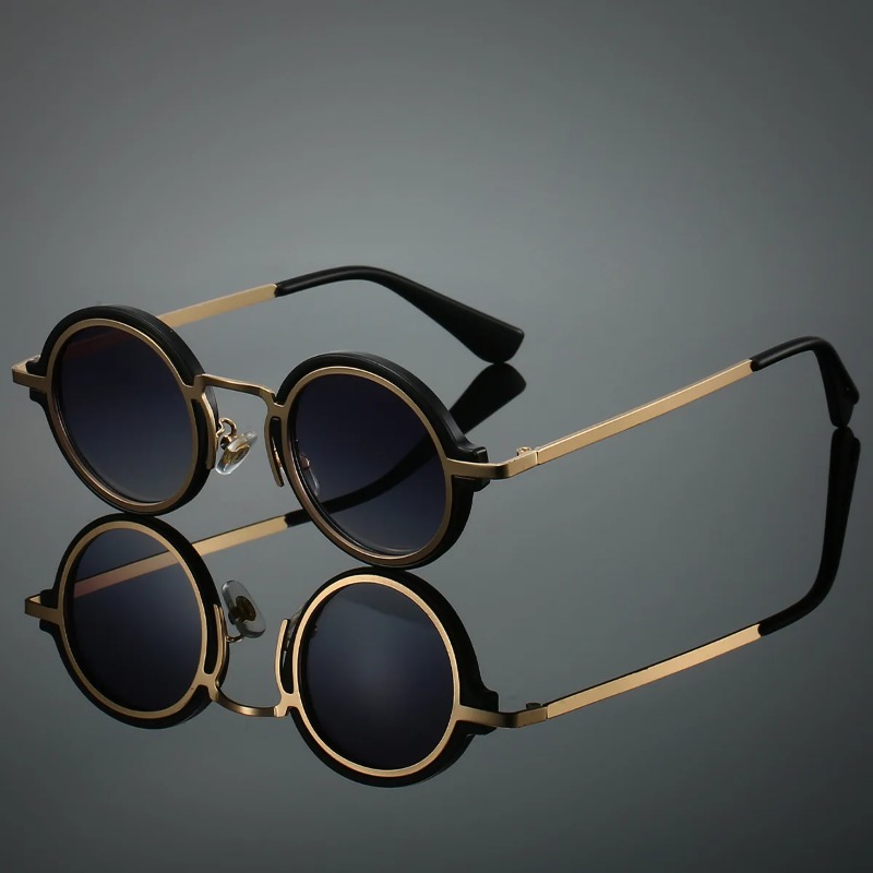ใหม่แว่นกันแดดกรอบโลหะทรงกลมสำ - Quality Men'S Accessories บทวิจารณ์และราคา
