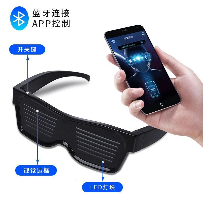 แว่นตา LED สำหรับผู้ใหญ่ ควบคุ - Men Accessories App บทวิจารณ์และราคา